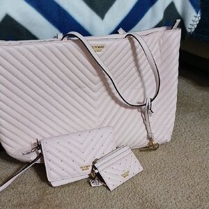 Victoria's Secret Pink Quilted Tote Set